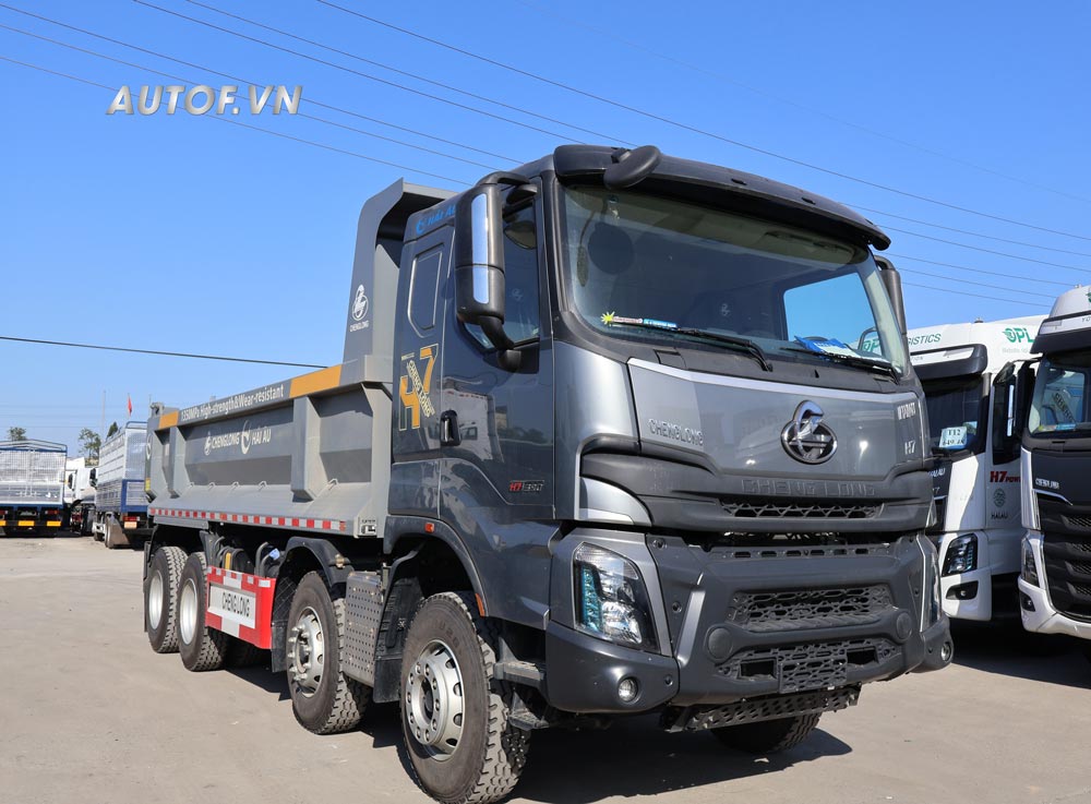 Xe ben Chenglong 4 chân H7 390HP Thùng U 15 Khối (Cầu Dầu)